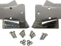Jeep TJ Mirror Relocation Bracket Pair 03-06 Wrangler TJ Polished Silver Kentrol
