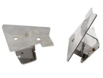 Jeep TJ Mirror Relocation Bracket Pair 03-06 Wrangler TJ Polished Silver Kentrol