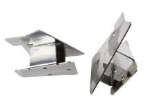 Jeep TJ Mirror Relocation Bracket Pair 03-06 Wrangler TJ Polished Silver Kentrol