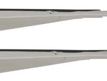 Jeep YJ Windshield Wiper Arms Pair 87-95 Wrangler TJ Polished Silver Kentrol