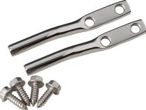 Jeep CJ/YJ Door Strap Pins Pair 76-95 CJ and Wrangler YJ Polished Silver Kentrol