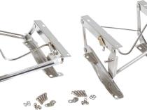 Jeep CJ/YJ Seat Pedestals Pair 76-90 CJ and Wrangler YJ Polished Silver Kentrol