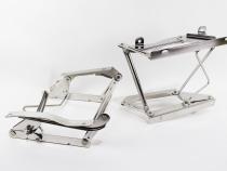 Jeep CJ/YJ Seat Pedestals Pair 76-90 CJ and Wrangler YJ Polished Silver Kentrol
