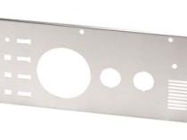Jeep CJ Dash Panel Without Radio Opening 76-86 CJ Brushed Silver Kentrol