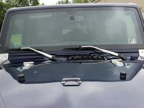 Jeep JK Hood Hinge Pair 07-18 Wrangler JK Polished Silver Kentrol