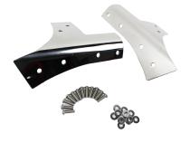 Jeep JK Windshield Supports Pair 07-18 Wrangler JK Polished Silver Kentrol