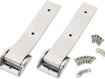 Jeep JK Tailgate Hinge Pair 07-18 Wrangler JK Polished Silver Kentrol