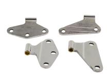 Jeep JK Body Door Hinge Set 4 Pieces 2 Door 07-18 Wrangler JK Polished Silver Kentrol