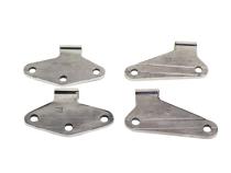 Jeep JK Body Door Hinge Set 4 Pieces 2 Door 07-18 Wrangler JK Polished Silver Kentrol