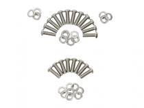 Jeep JK Body Door Hinge Set 8 Pieces 4 Door 07-18 Wrangler JK Polished Silver Kentrol