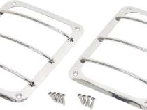 Jeep JK Taillight Guard Pair 07-18 Wrangler JK Polished Silver Kentrol