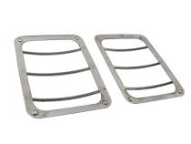 Jeep JK Taillight Guard Pair 07-18 Wrangler JK Polished Silver Kentrol