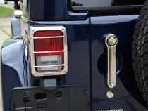 Jeep JK Taillight Guard Pair 07-18 Wrangler JK Polished Silver Kentrol
