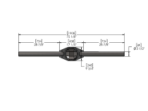 8 Inch Fabricated Front Axle Builder Kit Knuckle Ball 3.5 Inch Diameter 1/4 Inch Wall E-Locker Trail Gear