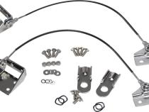 Jeep CJ Tailgate Pivot Latch Assembly Fiberglass Body 76-86 CJ Polished Silver Kentrol