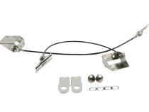 Jeep CJ Tailgate Pivot Latch Assembly Fiberglass Body 76-86 CJ Polished Silver Kentrol