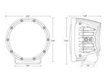 360-Series 6 Inch Spot with Amber PRO Lens Pair Rigid Industries