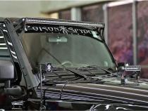 07-15 Jeep JK Brow Light Mount E-Series Pro RIGID Industries