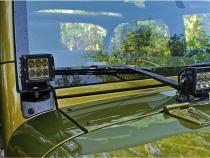 07-17 Jeep JK A-Pillar Mount D-Series Pro RIGID Industries