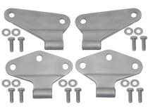 Jeep JK Body Door Hinge Set 4 Pieces 2 Door 07-18 Wrangler JK Bare Grey Kentrol
