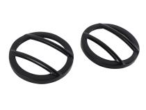 Jeep JK Side Marker Covers Pair 07-18 Wrangler JK Powdercoat Black Kentrol