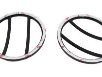 Jeep JK Side Marker Covers Pair 07-18 Wrangler JK Powdercoat Black Kentrol