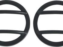 Jeep JK Headlight and Marker Cover Set 6 Pieces 07-18 Wrangler JK Powdercoat Black Kentrol