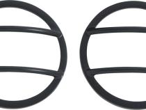 Jeep JK Headlight and Marker Cover Set 6 Pieces 07-18 Wrangler JK Powdercoat Black Kentrol