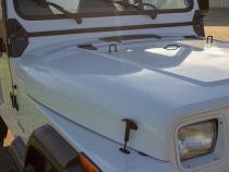 Jeep CJ/YJ Hood Catch Pair 55-95 CJ and Wrangler YJ Powdercoat Black Kentrol