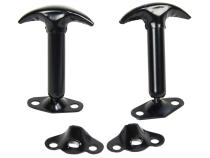 Jeep CJ/YJ Hood Catch Pair 55-95 CJ and Wrangler YJ Powdercoat Black Kentrol