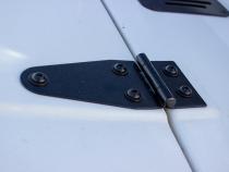Jeep CJ/YJ Hood Hinge Pair 55-95 CJ and Wrangler YJ Powdercoat Black Kentrol