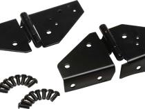 Jeep CJ/YJ Windshield Hinge Pair 76-95 CJ and Wrangler YJ Powdercoat Black Kentrol