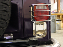 Jeep CJ Rear Body Guard For 55-86 Jeep CJ Black Powder Coated Stainless Kentrol