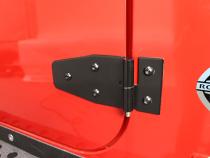 JEEP CJ/YJ/TJ Lower Door Hinge Pair 76-06 CJ and Wrangler YJ/TJ Powdercoat Black Kentrol