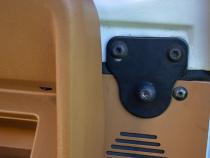 Jeep CJ/YJ Interior Windshield Brackets Pair 76-95 CJ and Wrangler YJ Powdercoat Black Kentrol