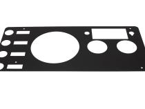 Jeep CJ Gauge Cover 76-86 CJ Powdercoat Black Kentrol