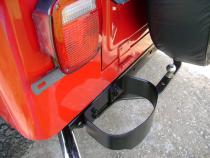 Jeep CJ/YJ Bumperettes Pair 76-95 CJ and Wrangler YJ Powdercoat Black Kentrol