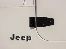 Jeep YJ Door Hinge Set 4 Pieces 87-95 Wrangler TJ Powdercoat Black Kentrol