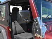 JEEP CJ/YJ/TJ/JK Outback Mirrors Pair 76-18 CJ and Wrangler YJ/TJ/JK Powdercoat Black Kentrol