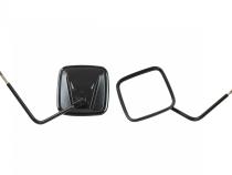 JEEP CJ/YJ/TJ/JK Outback Mirrors Pair 76-18 CJ and Wrangler YJ/TJ/JK Powdercoat Black Kentrol