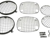 Jeep CJ Wire Mesh Guard Set 6 Pieces 76-86 CJ Powdercoat Black Kentrol