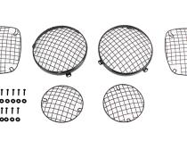 Jeep CJ Wire Mesh Guard Set 6 Pieces 76-86 CJ Powdercoat Black Kentrol