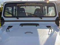 Jeep CJ/YJ Hood Kit 78-95 CJ and Wrangler YJ Powdercoat Black Kentrol