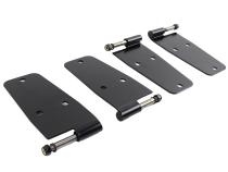 Jeep CJ/YJ Hardtop Door Hinge Set Without Mirror Holes 4 Pieces 76-93 CJ and Wrangler YJ Powdercoat Black Kentrol