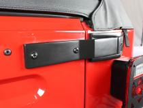 Jeep TJ Tailgate Hinge Pair 97-06 Wrangler TJ Powdercoat Black Kentrol
