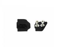 Jeep TJ Hood Catch Pair 97-06 Wrangler TJ Powdercoat Black Kentrol
