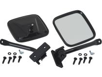 Jeep TJ/JK E-Z Detach Mirrors Pair 97-18 Wrangler TJ/JK Powdercoat Black Kentrol