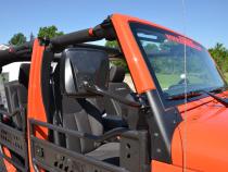Jeep TJ/JK E-Z Detach Mirrors Pair 97-18 Wrangler TJ/JK Powdercoat Black Kentrol