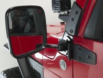 Jeep TJ/JK E-Z Detach Mirrors Pair 97-18 Wrangler TJ/JK Powdercoat Black Kentrol