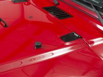 Jeep TJ Hood Kit Without Hood Catch 98-06 Wrangler TJ Powdercoat Black Kentrol